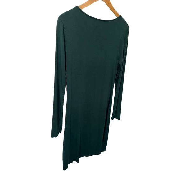 LULU'S HOW I WONDER FOREST GREEN LONG SLEEVE SIDE SLIT BODYCON DRESS - Picture 13 of 15
